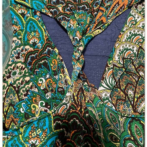 SilverGate Women’s  V Neck Colorful Short Dress Size Medium - Picture 6 of 6